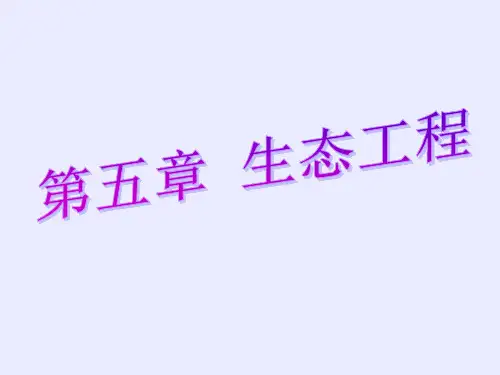 人教版高中生物选修3专题5第一节生态工程的基本原理(共57张PPT)
