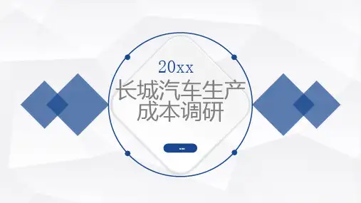 长城汽车生产成本调研