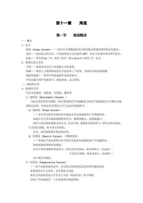 气象学多媒体讲义第十一章