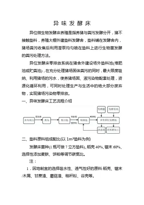 异味发酵床工艺介绍及详细实施步骤