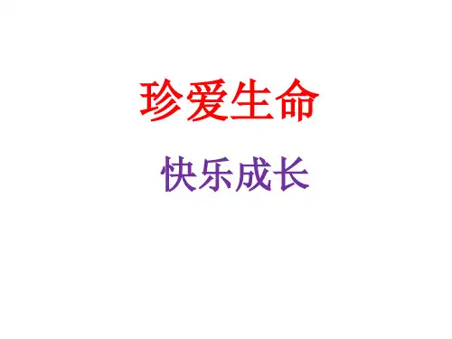 《珍爱生命-快乐成长》PPT课件