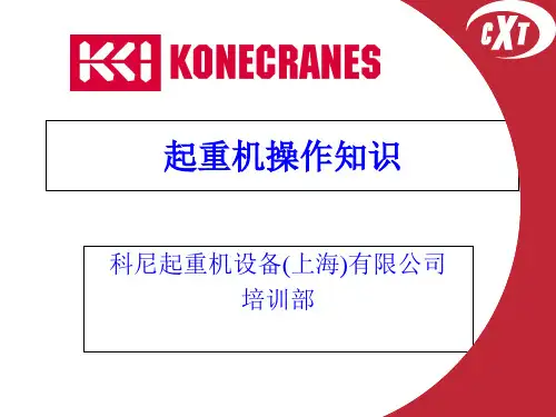起重机操作知识-PPT课件