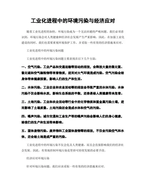 工业化进程中的环境污染与经济应对
