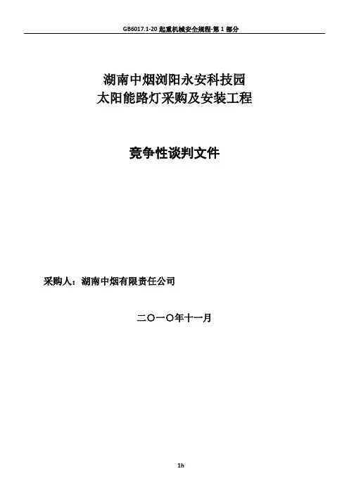 太阳能路灯招标文件_(1)