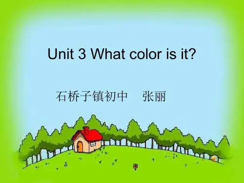 英语：Unit 3 What color is it课件