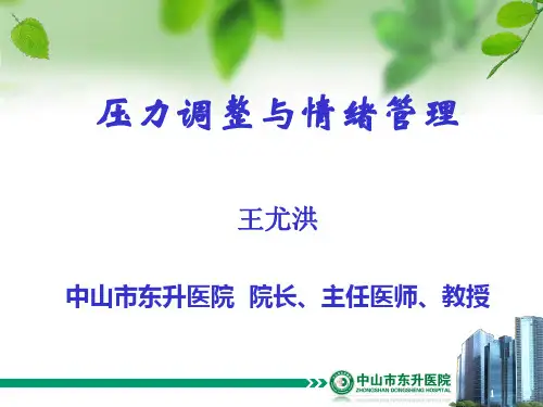 压力调整与情绪管理讲稿
