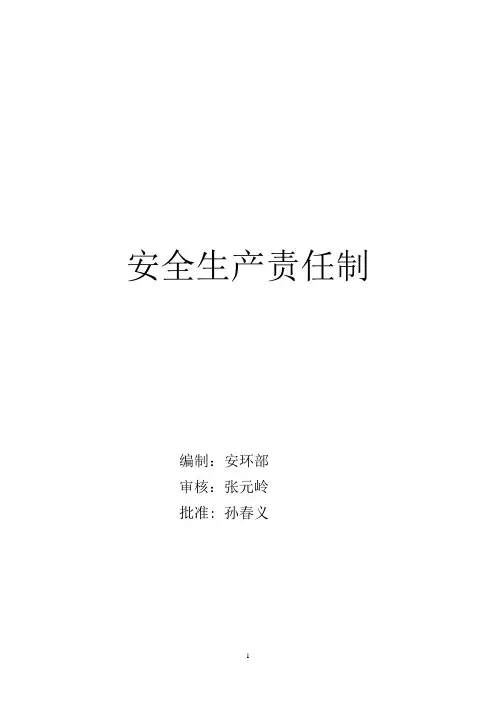 安全生产责任制2020