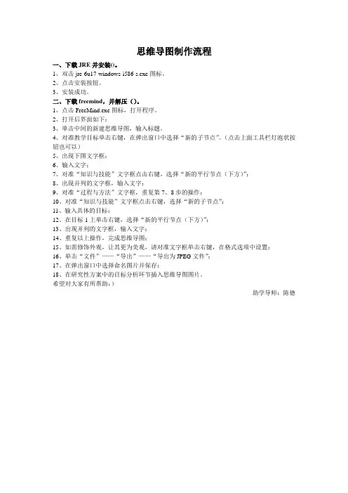 思维导图制作流程