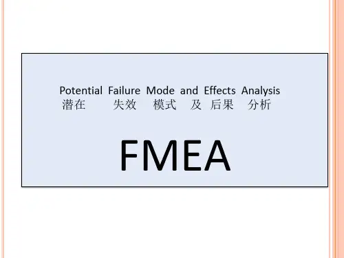 FMEA详解及其案例分析