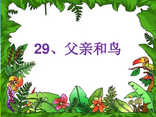 《父亲和鸟》课件