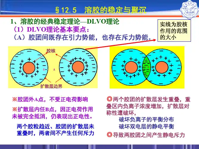 溶胶的稳定与聚沉