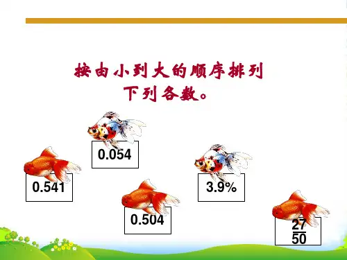 人教版六年级数学上册《百分数与小数、分数的互化》课件