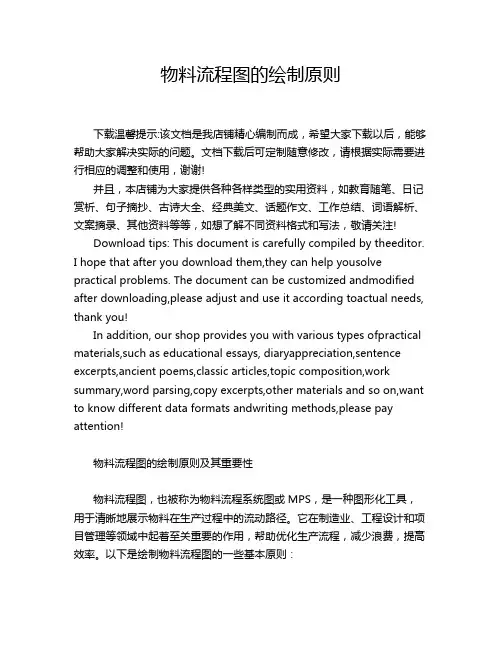 物料流程图的绘制原则