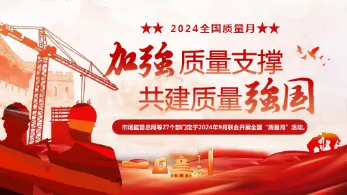 2024全国质量月宣传课件PPT