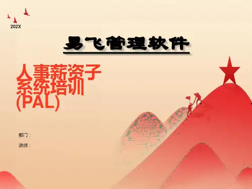 神州数码易飞培训资料ERP-人事薪资子系统