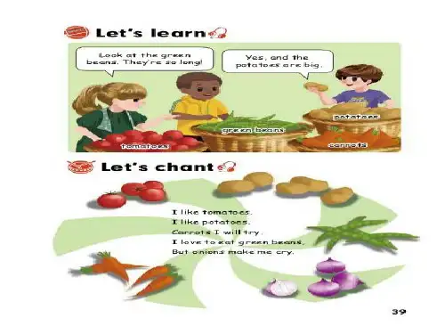 人教版小学四年级下Unit4 At the farm Part A Let’s learn课件
