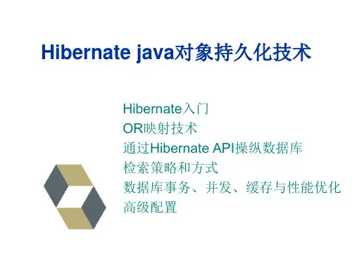 Hibernate教程_204页-最全汇总