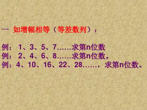 初中数学规律题PPT课件