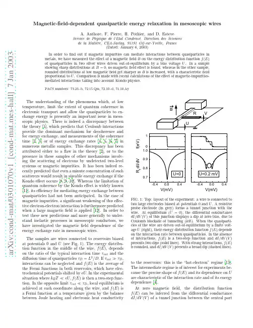 Magnetic-field-dependent quasiparticle energy relaxation in mesoscopic wires