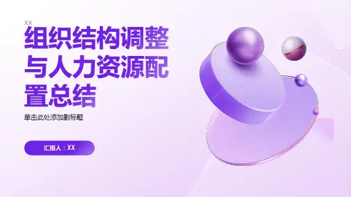 组织结构调整与人力资源配置总结PPT