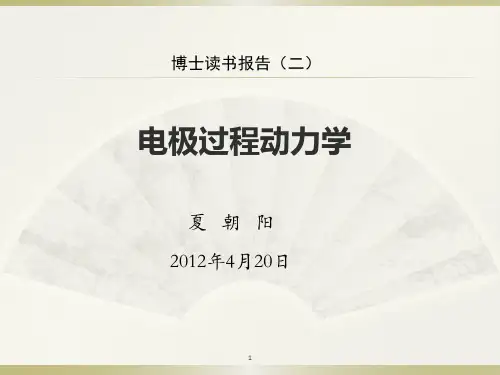 电极过程动力学‘’