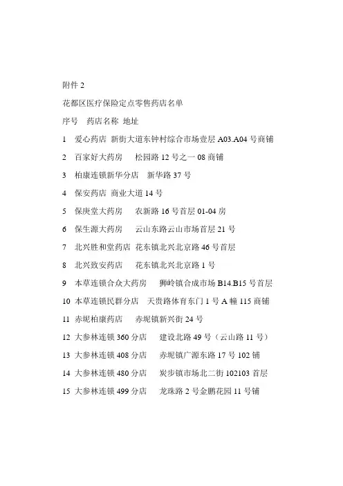 广东省零售药店