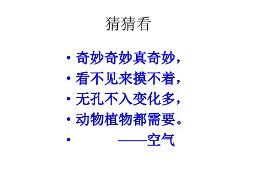 《认识空气》PPT课件