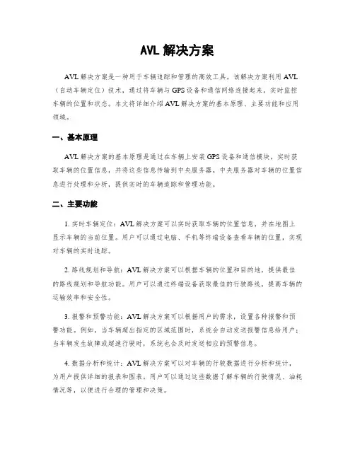 AVL解决方案
