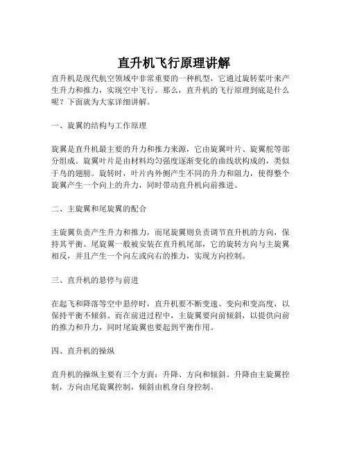 直升机飞行原理讲解
