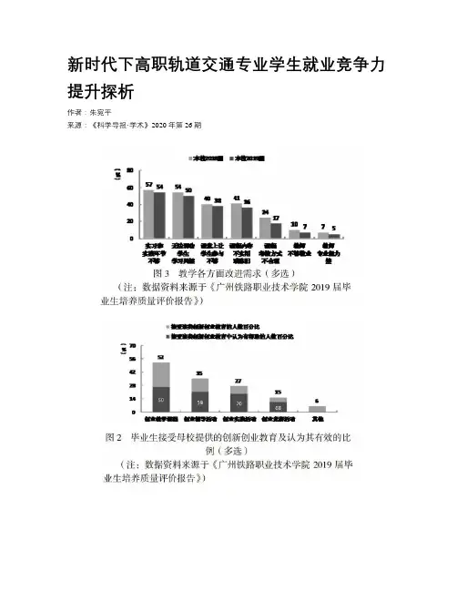新时代下高职轨道交通专业学生就业竞争力提升探析