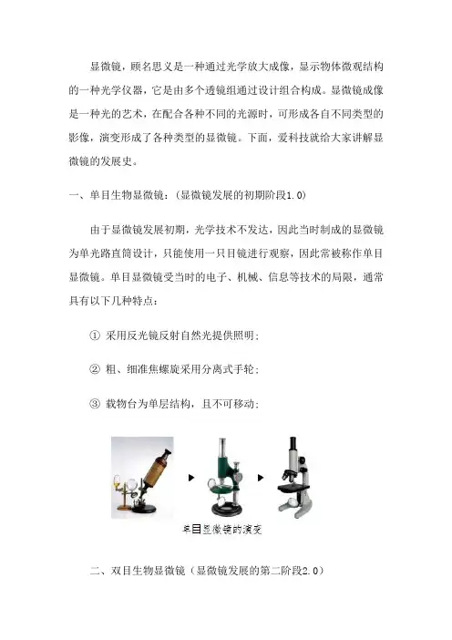 显微镜的发展史