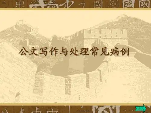 公文病例