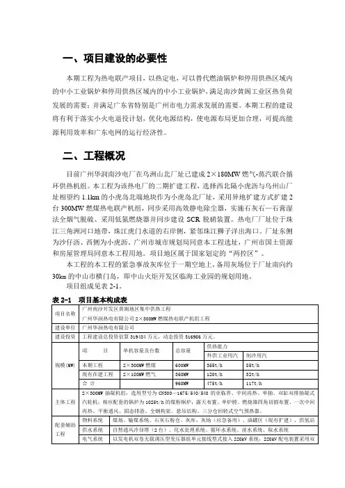 热电联产项目