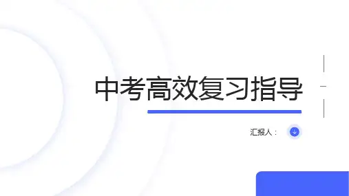中考高效复习指导课件(共22张PPT)