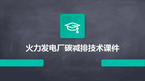 火力发电厂碳减排技术课件