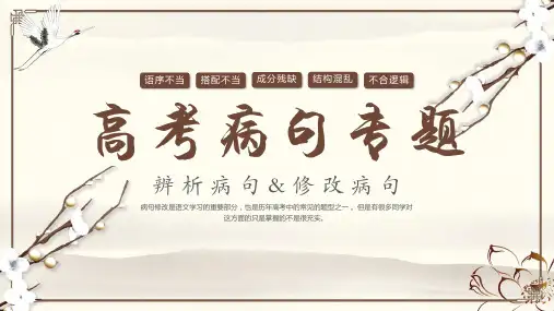 语文高考病句专题教育ppt