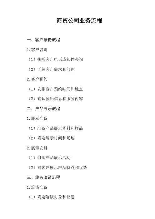 商贸公业务流程