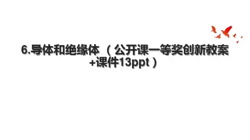 6.导体和绝缘体 (公开课一等奖创新教案+课件13ppt).pptx