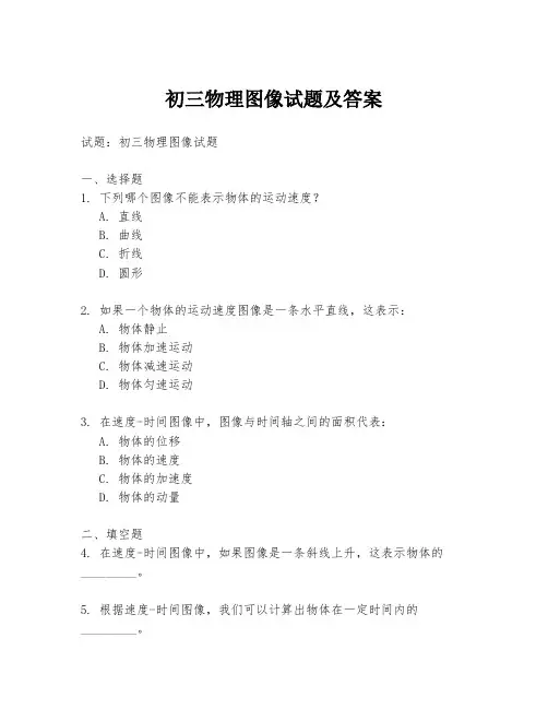 初三物理图像试题及答案