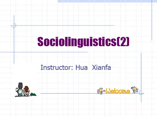 Sociolinguistics(2)