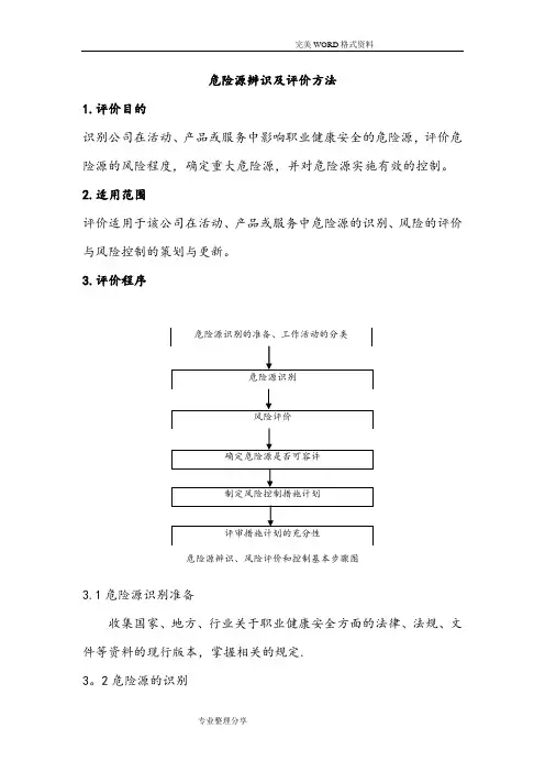 [LECD]危险源辨识和评价方法