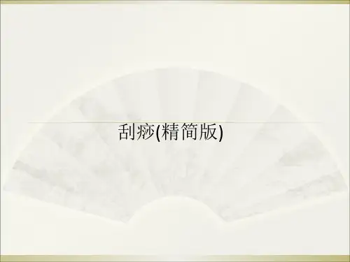 刮痧(精简版)ppt课件