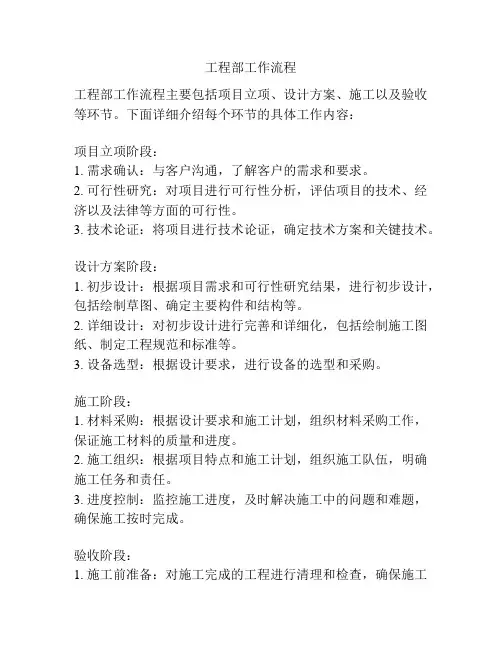 工程部工作流程