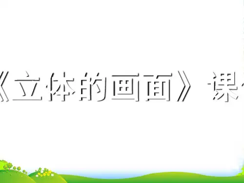 人教版三年级美术：《立体的画面》课件2