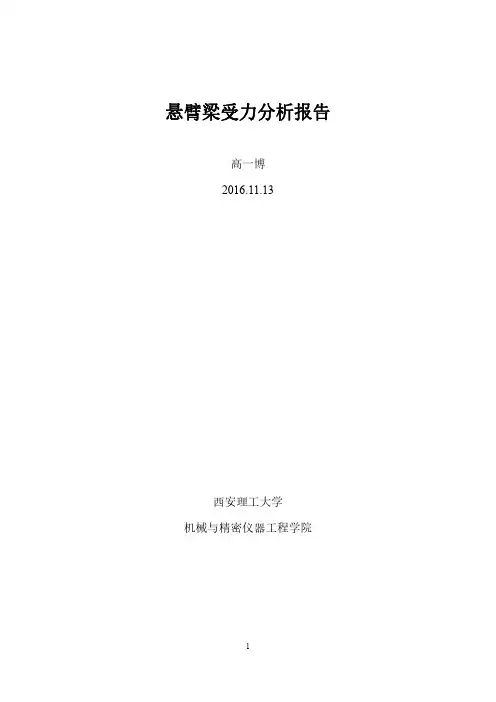 悬臂梁分析报告