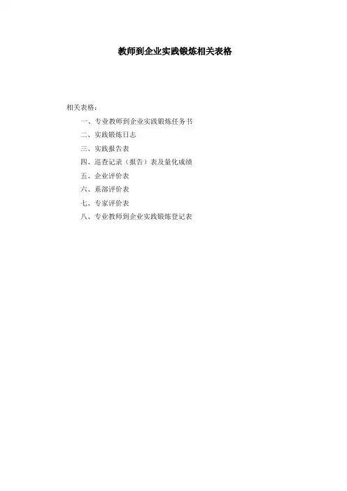 教师企业实践锻炼日志暑假