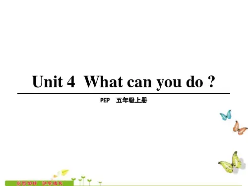 Unit 4 What can you do第4课时 公开课一等奖课件