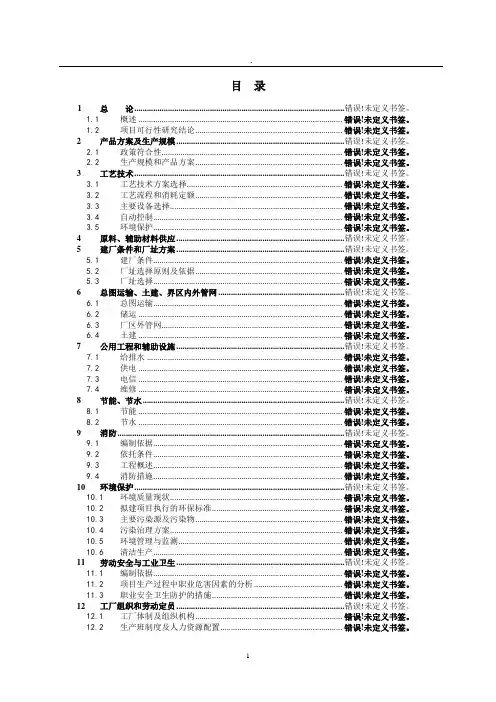矿井兼并重组整合项目初步设计(修改版)