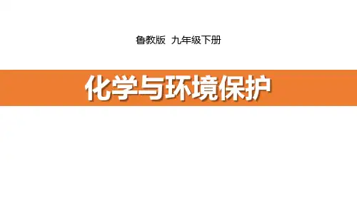 鲁教版九年级化学下册 化学与环境保护 化学与社会发展