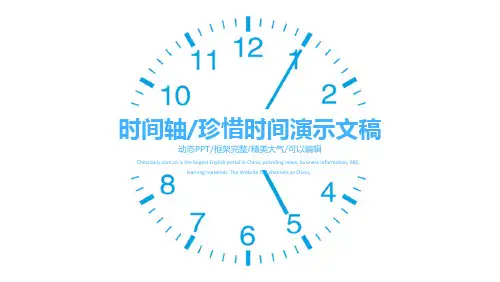 企业发展历程时间轴PPT模板 